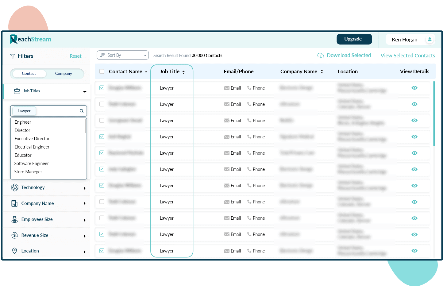 View Unlimited Legal Prospects Profiles