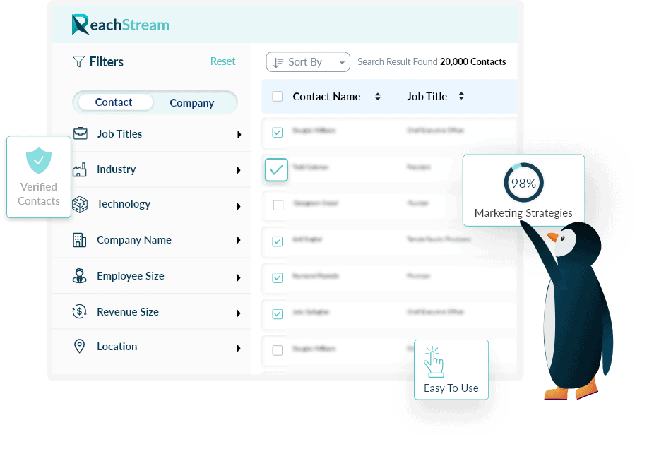 Create Your Prospecting List With Reachstream