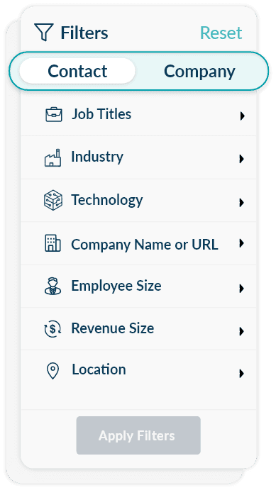 Company & Contaact Filters