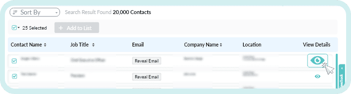 View contact company information