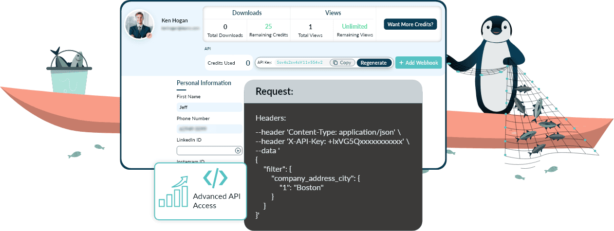 Enrich your system with Reachstream's data enrichment API.