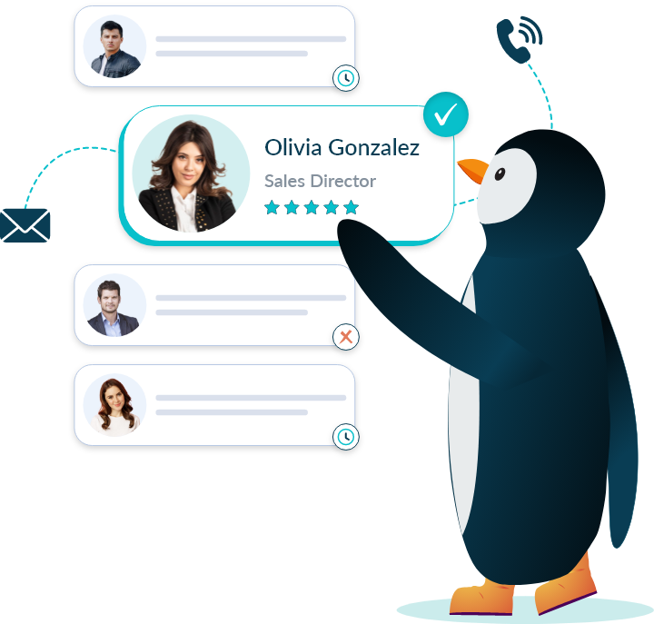 Reachstream tool displaying verified candidate data for efficient recruitment