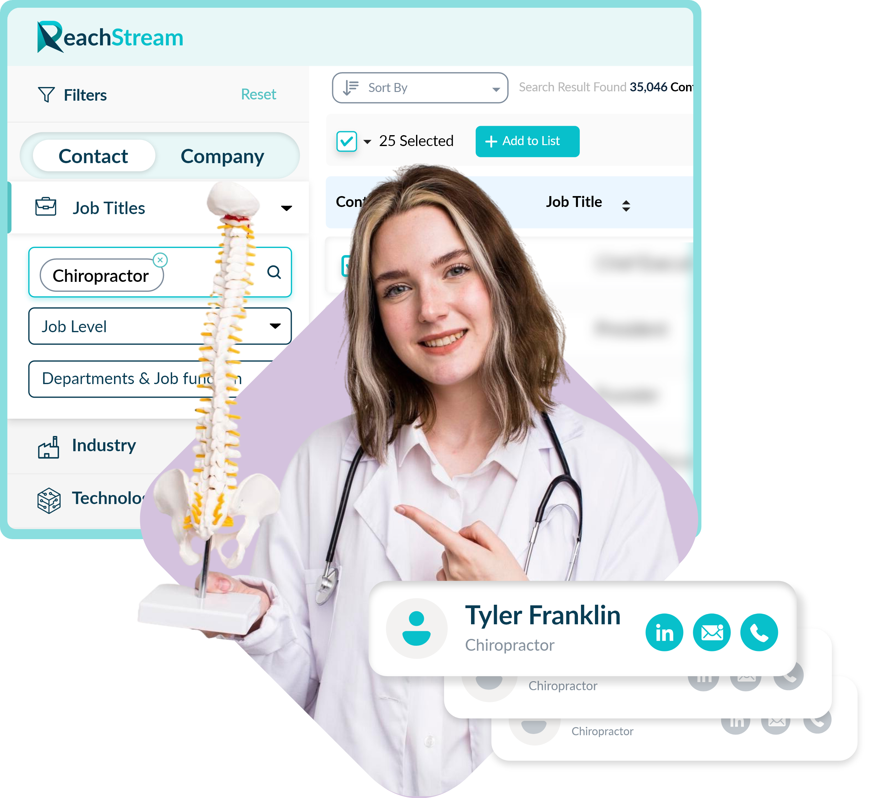 Chiropractors Contact Database