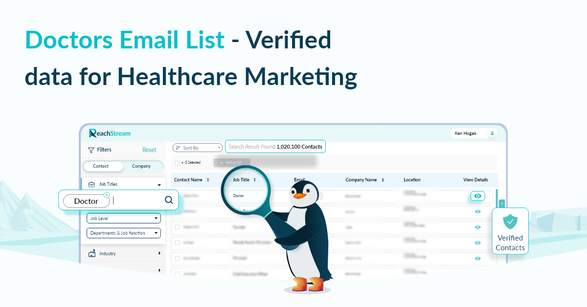 Doctors Email List | 100% Accurate Mailing address List
