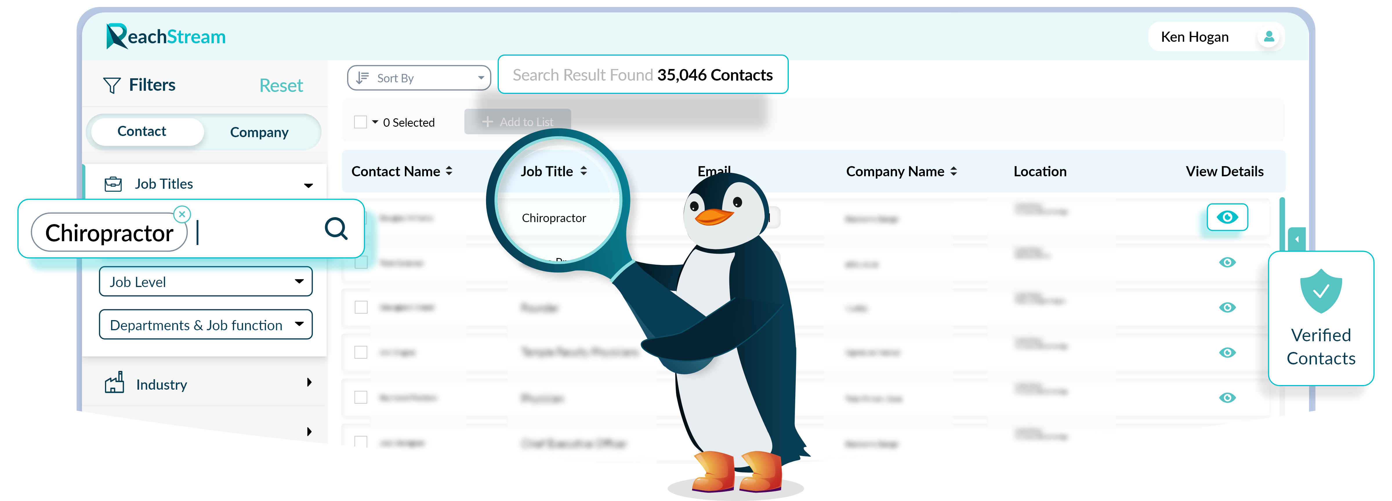 Get Verified Chiropractors Email List from ReachStream