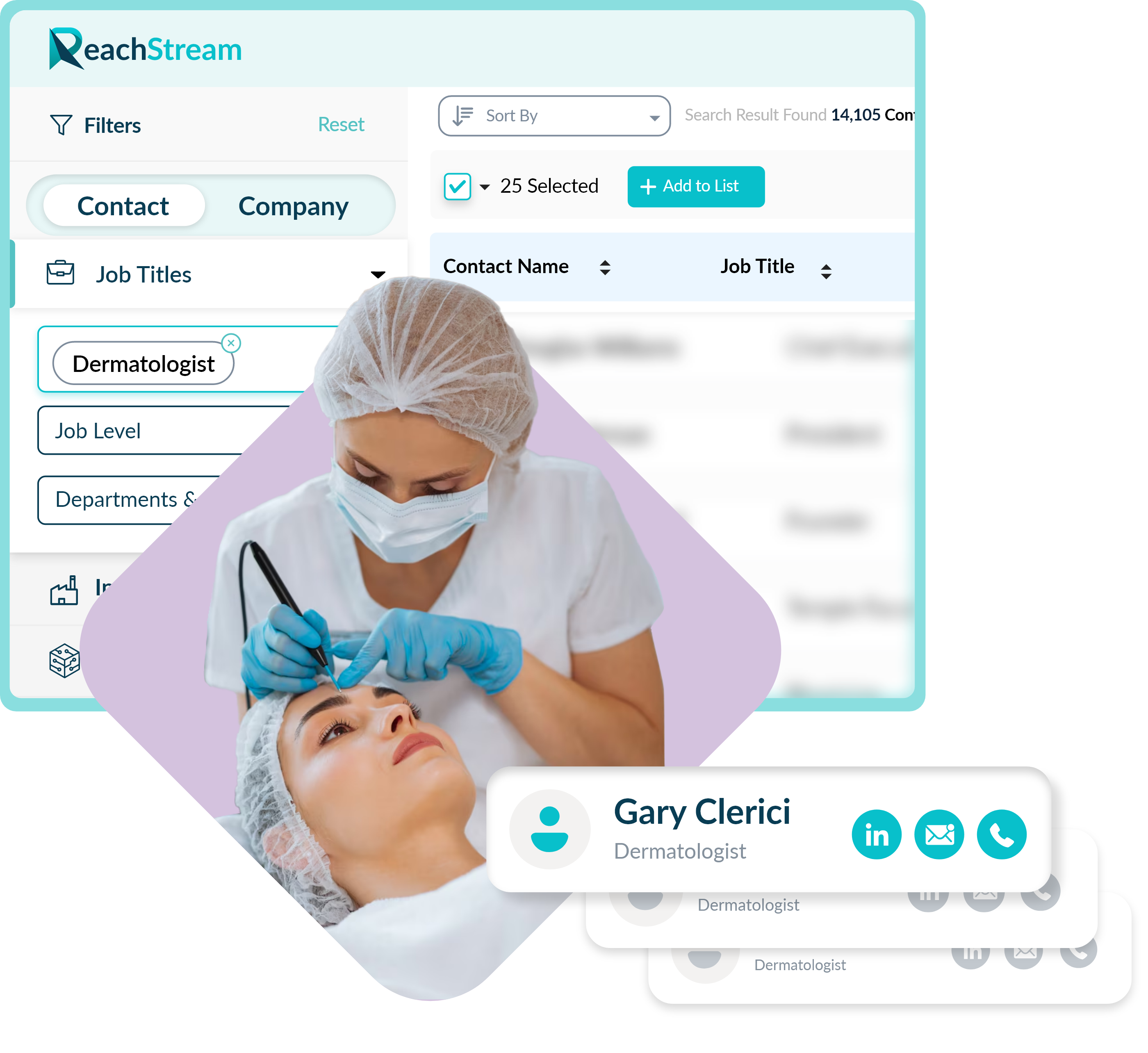 Get Verified Dermatologist Email List from ReachStream