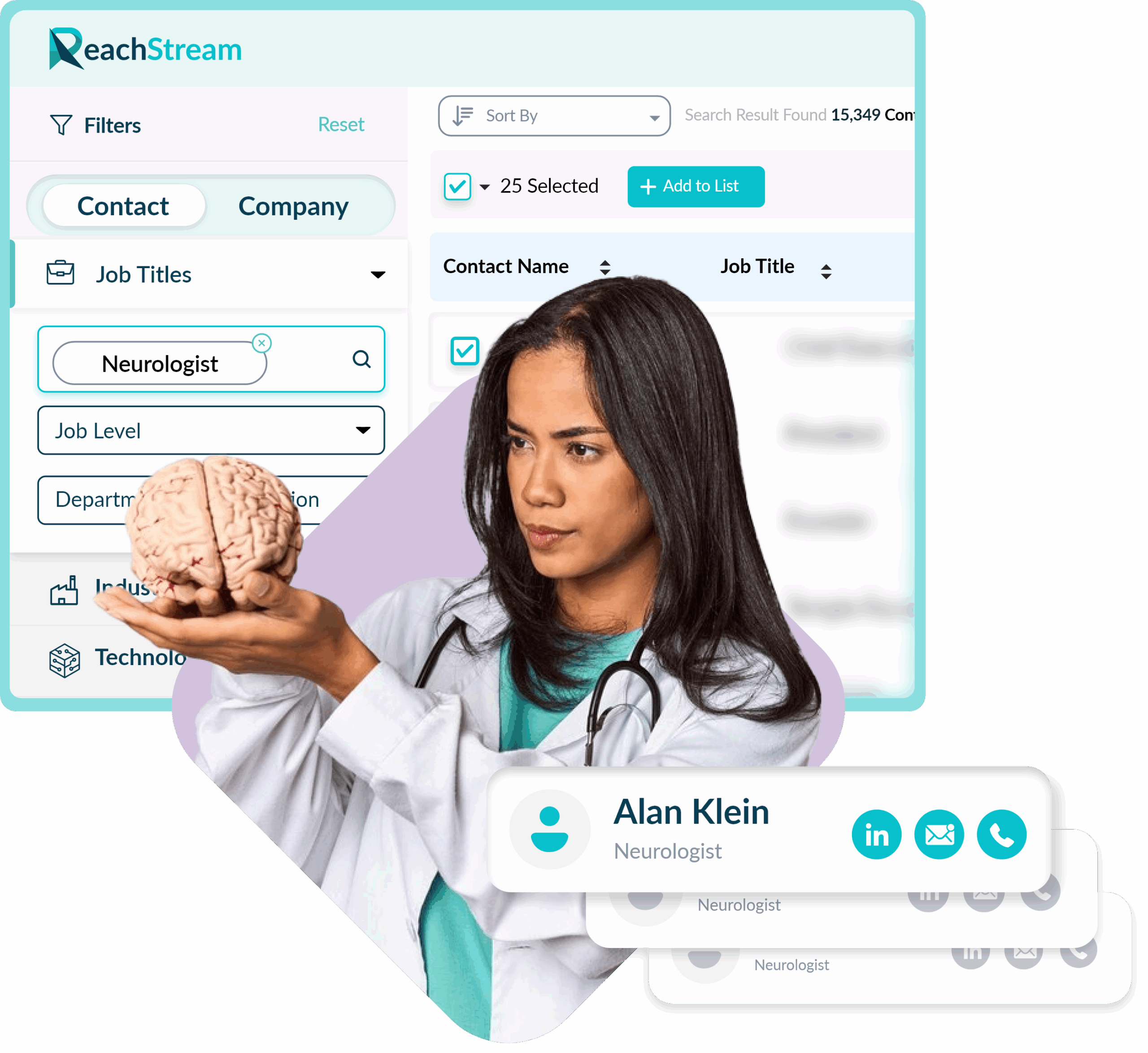 Get Verified Neurologist Email List From Reachstream