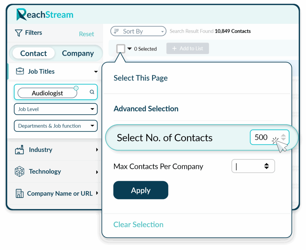Select The Right Audiologist Data