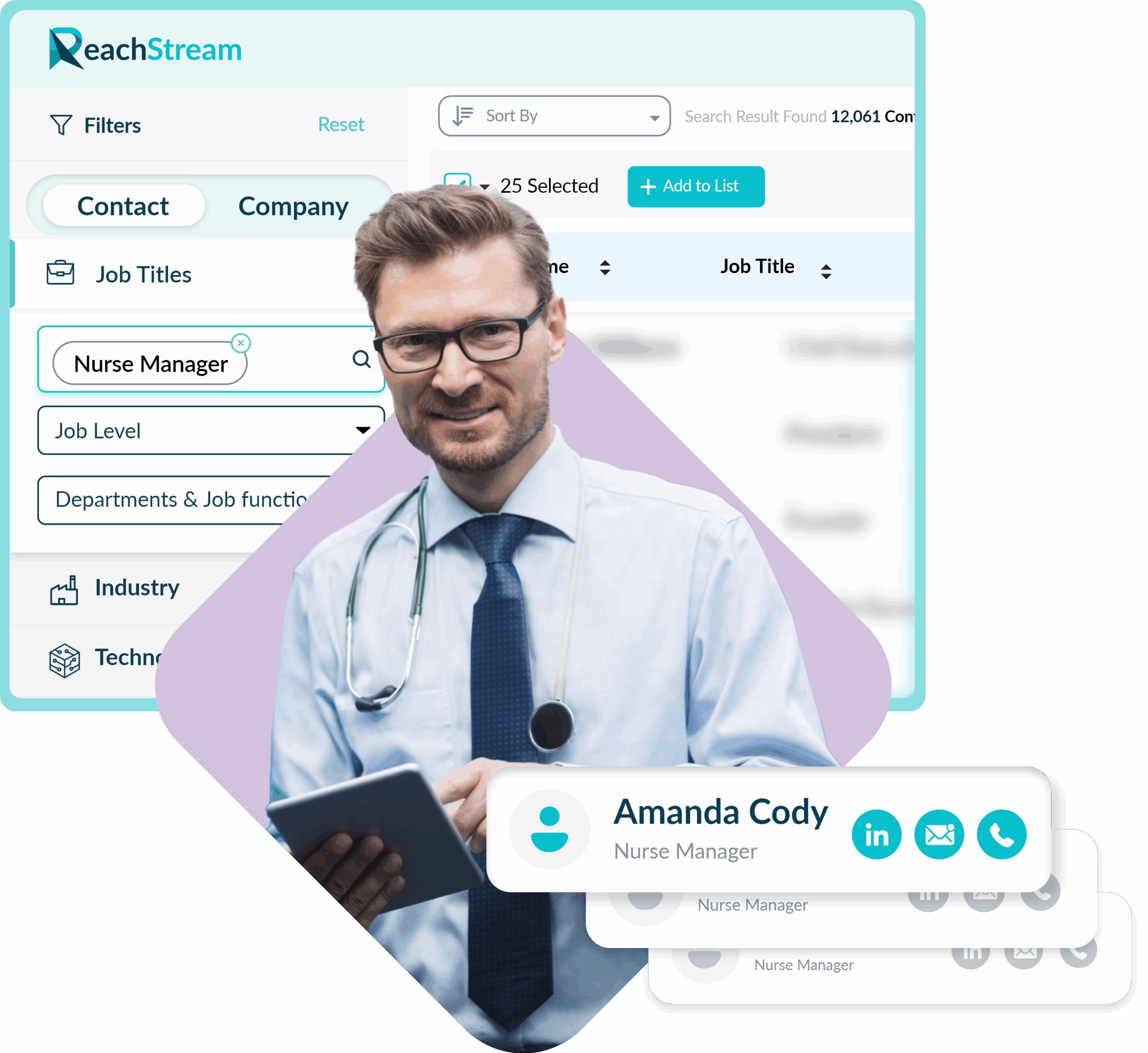 Get Verified Nurse Manager Email List From Reachstream