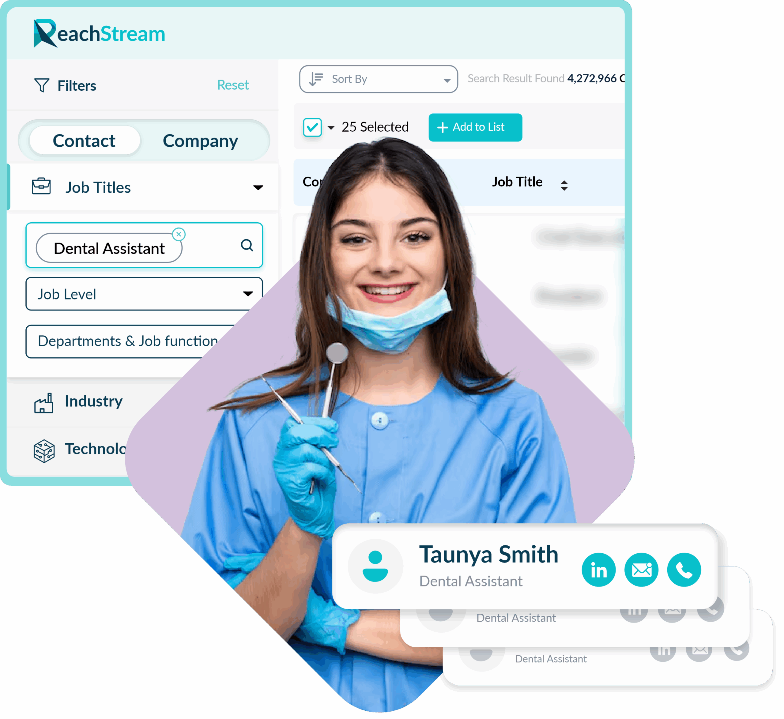 Get Verified Dental Assistant Email List From Reachstream