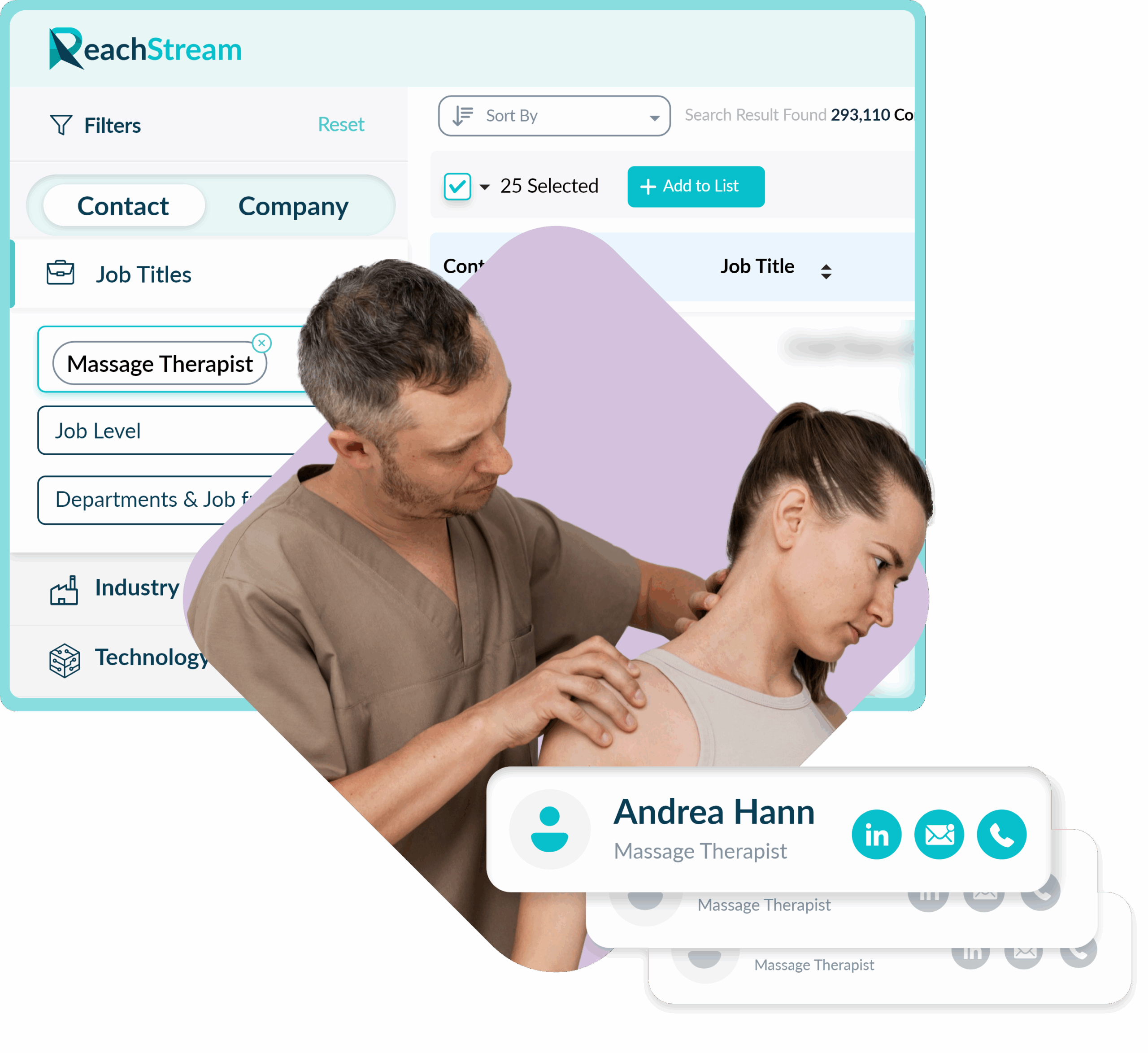 Get Verified Massage Therapist Email List From Reachstream
