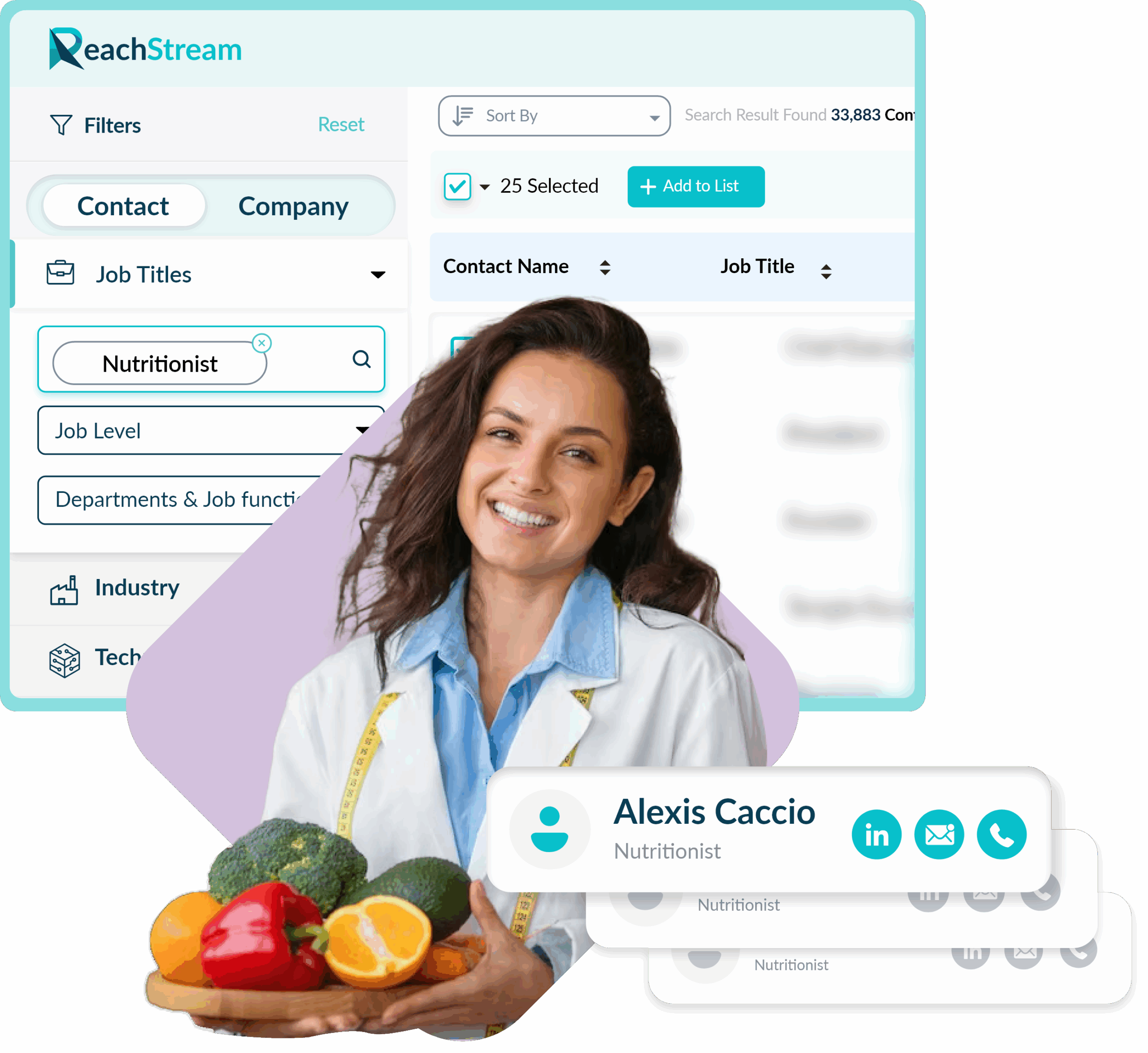 Get Verified Nutritionist Email List From Reachstream