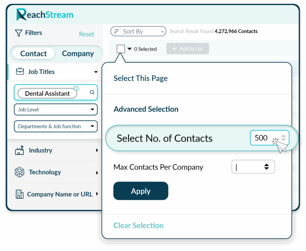 Select The Right Dental Assistant Data