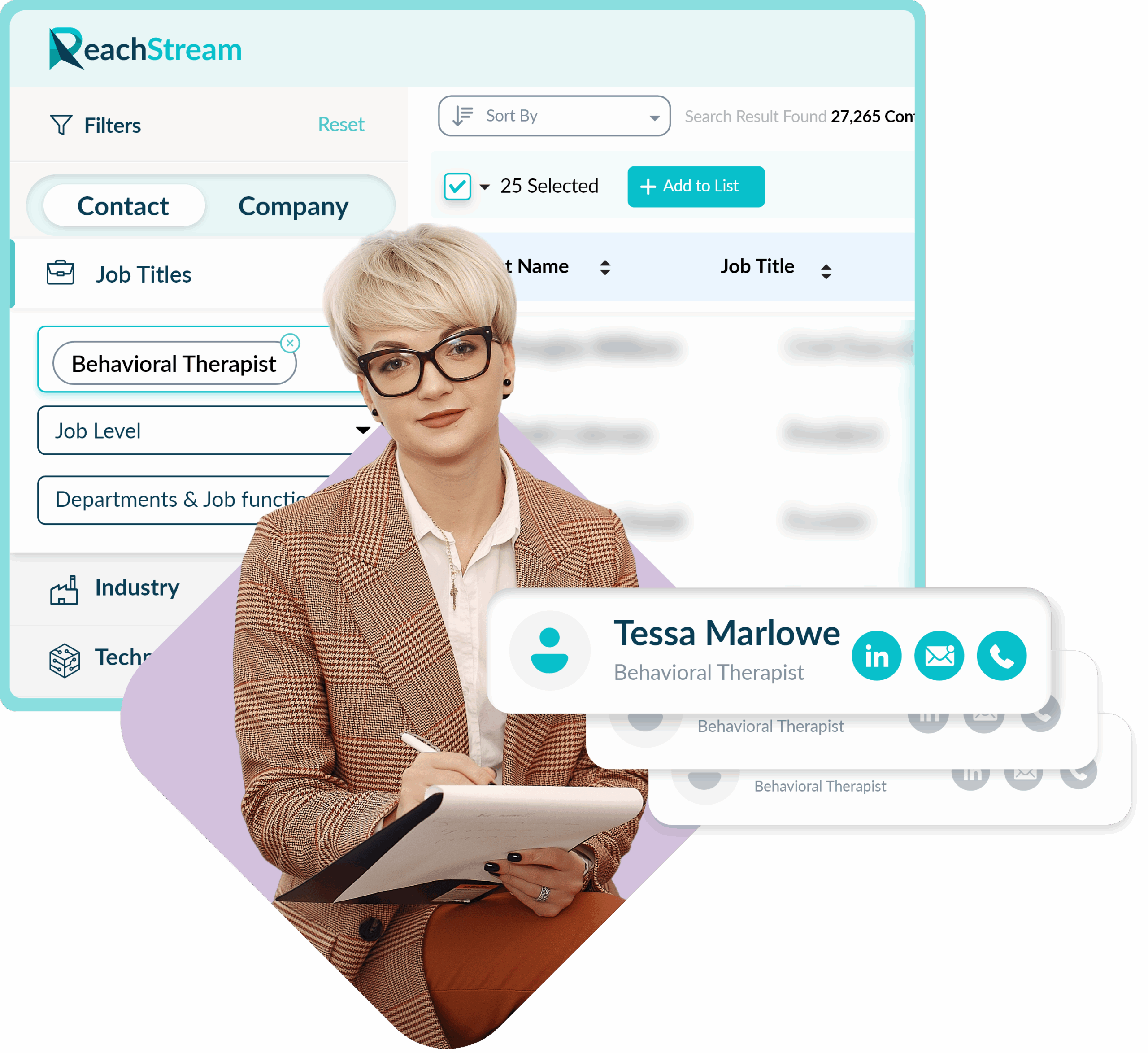 Get Verified Behavioral Therapist Email List From Reachstream