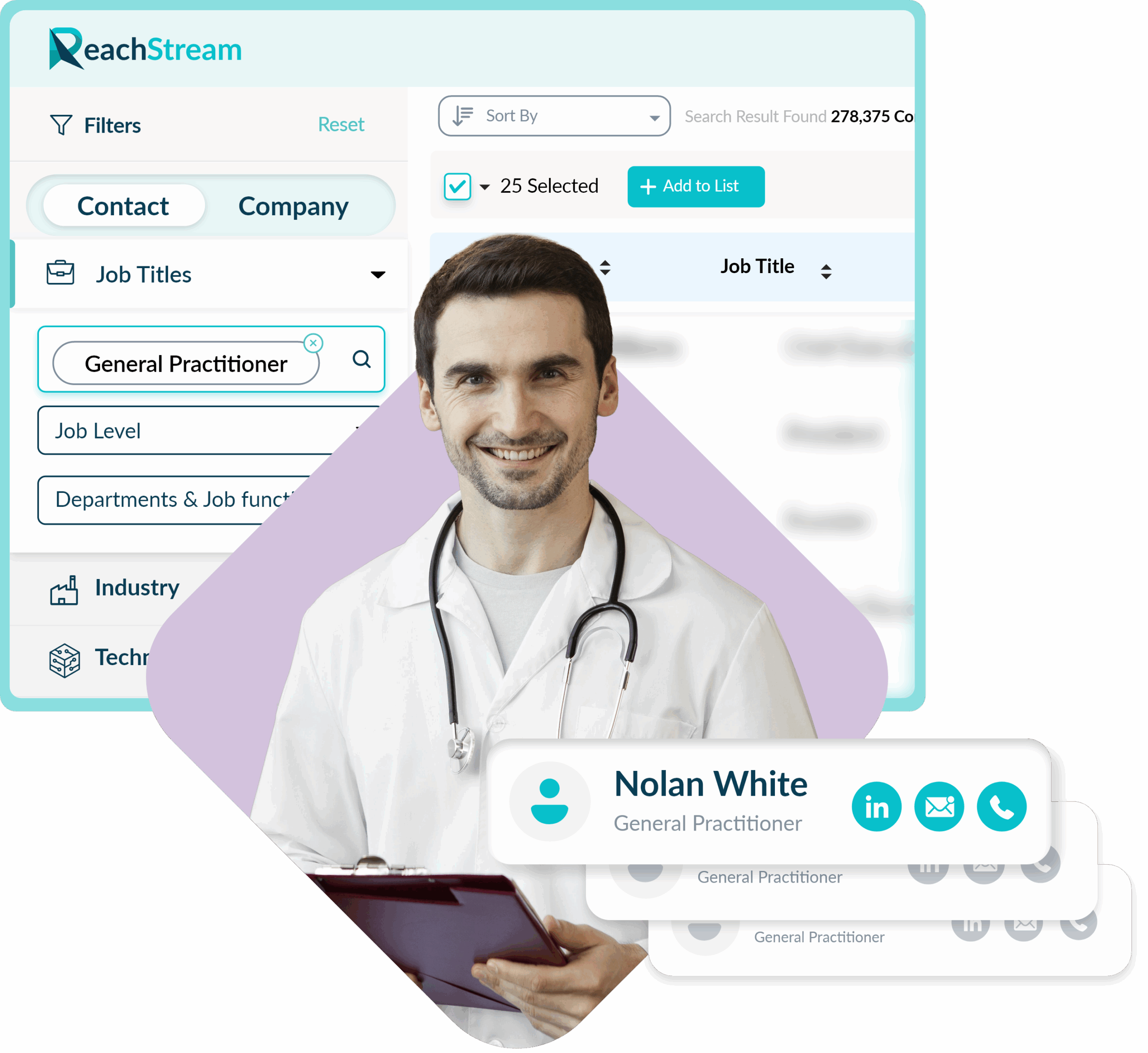 Get Verified General Practitioner Email List From Reachstream