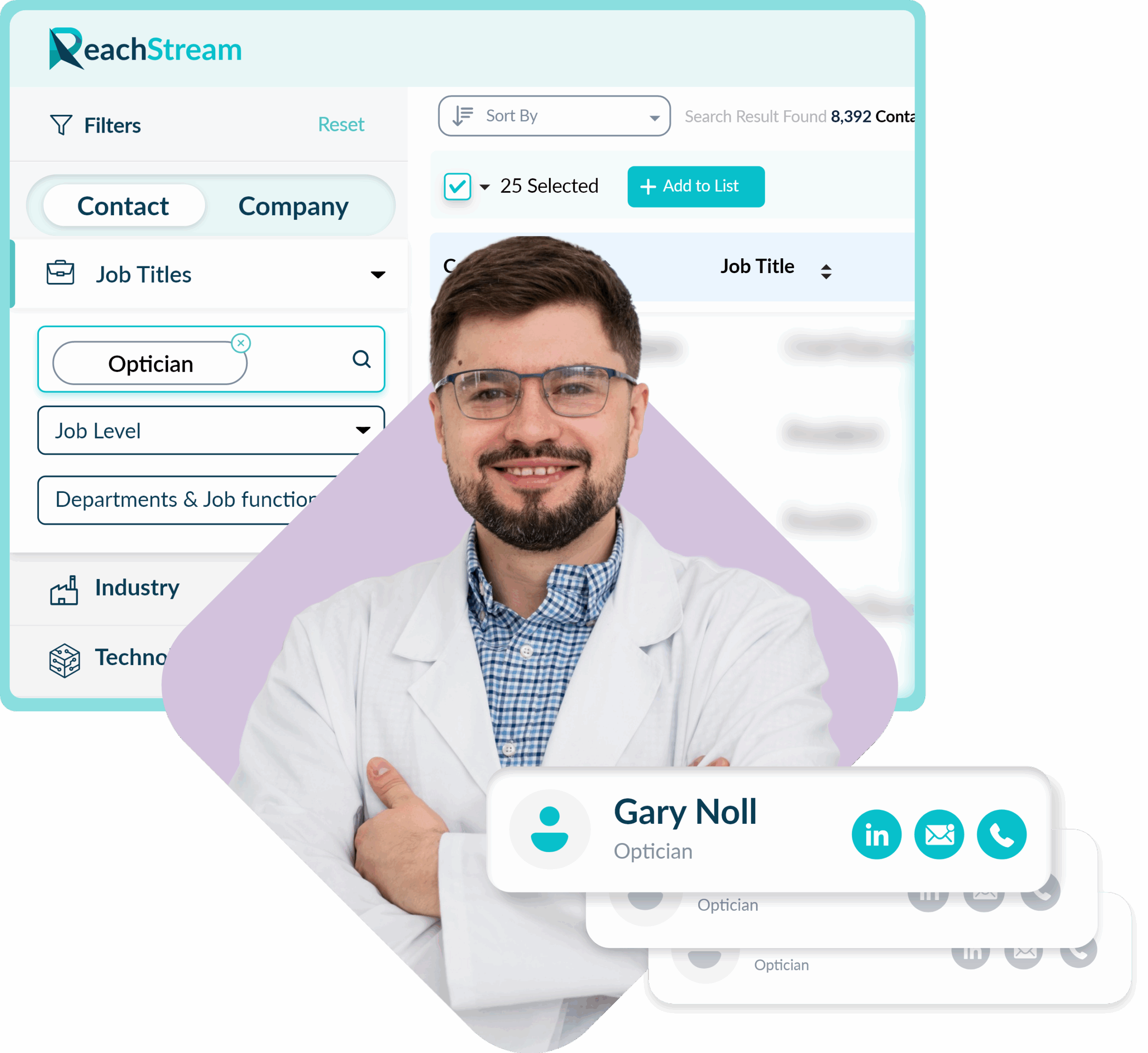 Get Verified Optician Email List From Reachstream