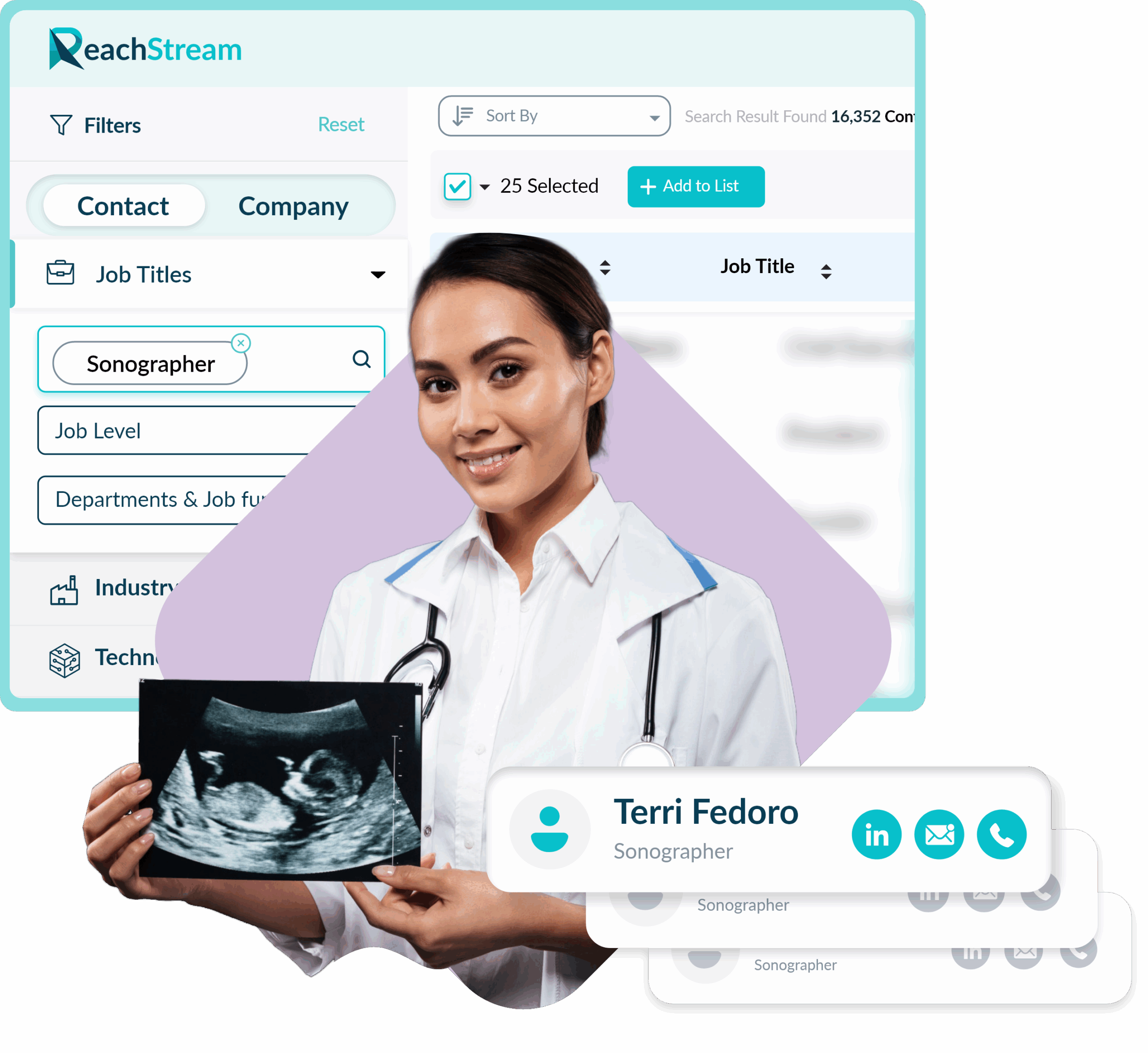 Get Verified Sonographers Email List From Reachstream