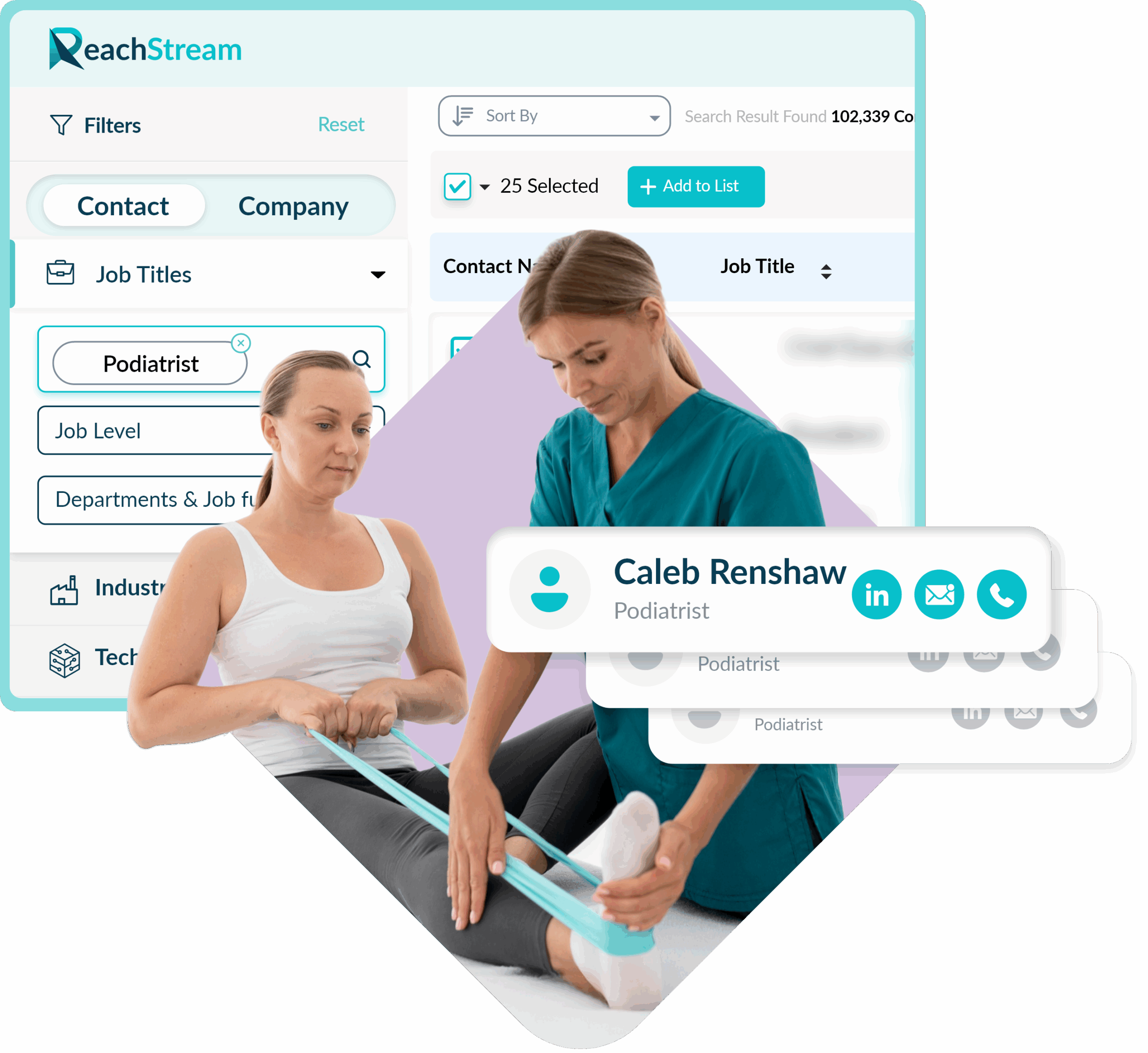 Get Verified Podiatrist Email List From Reachstream