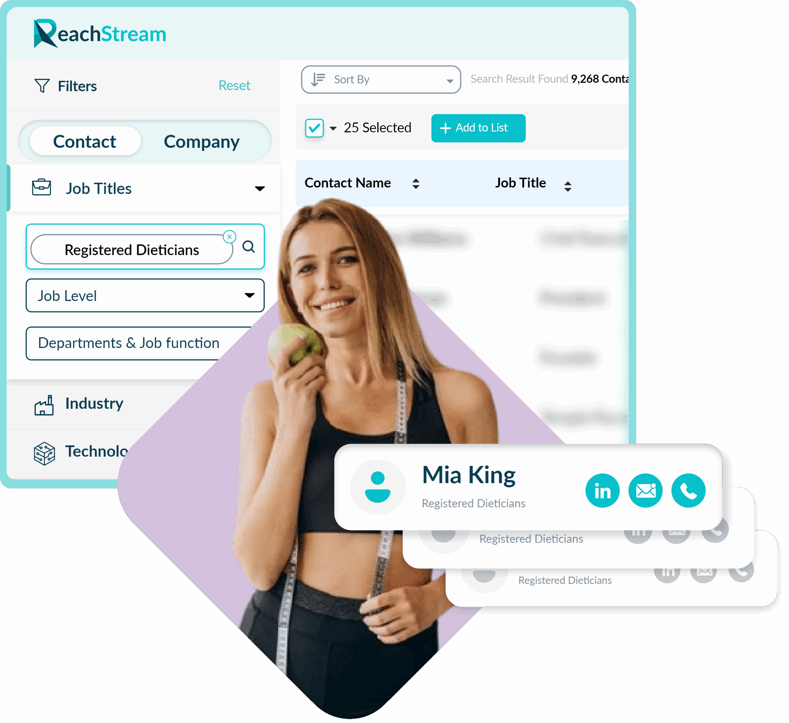 Get Verified Registered Dieticians Email List From Reachstream