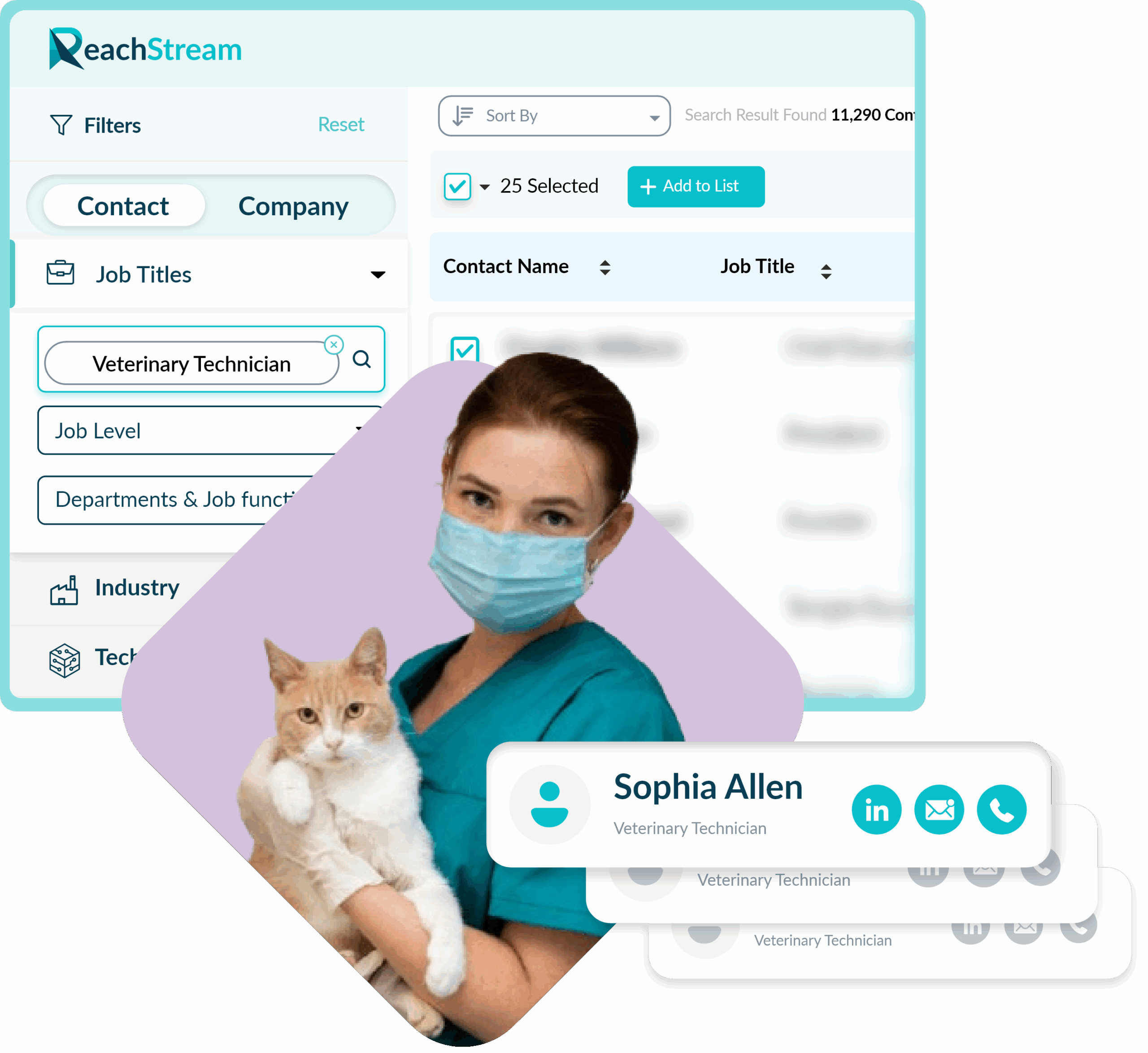 Get Verified Veterinary Technician Email List From Reachstream