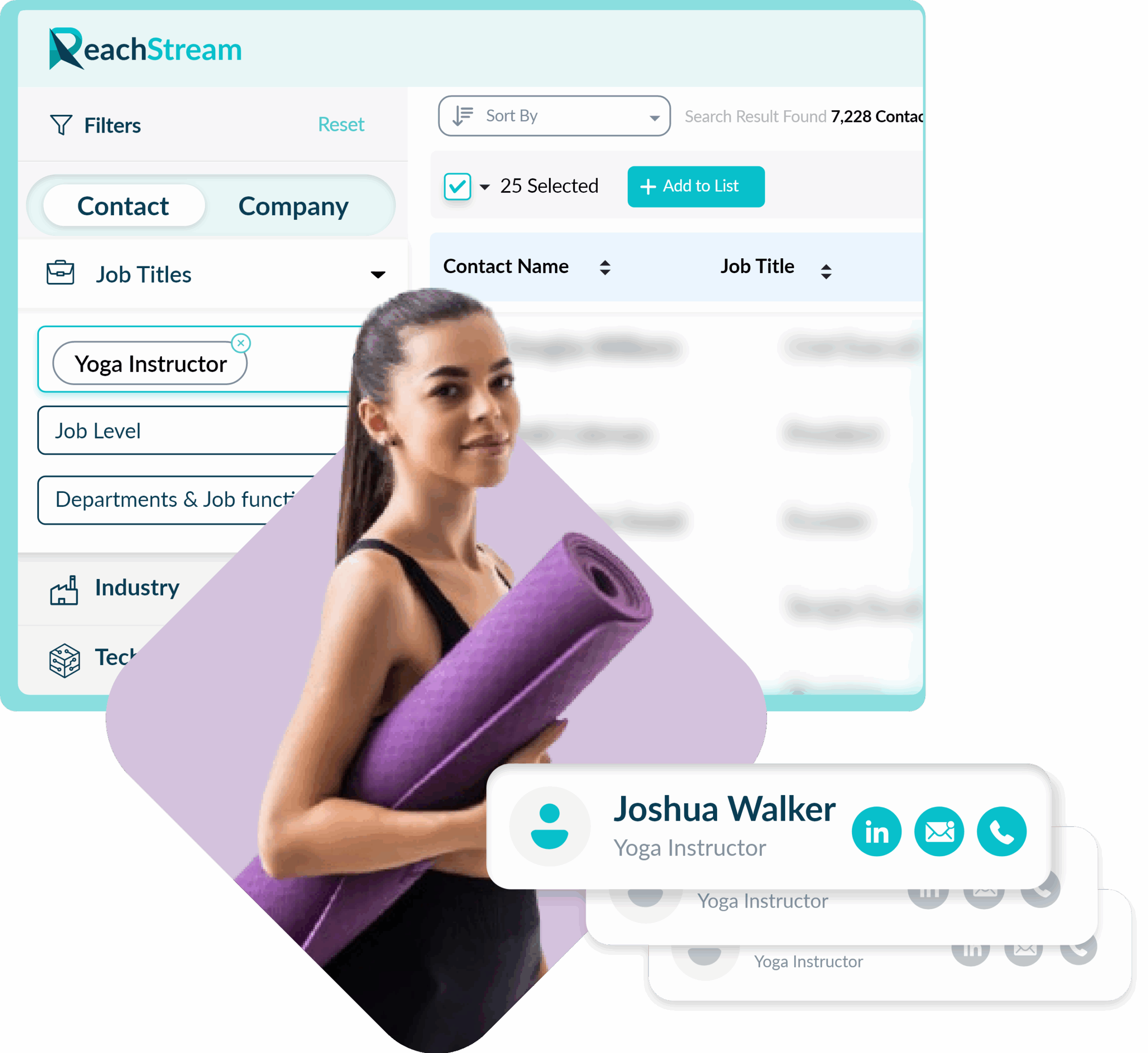 Get Verified Yoga Instructor Email List From Reachstream