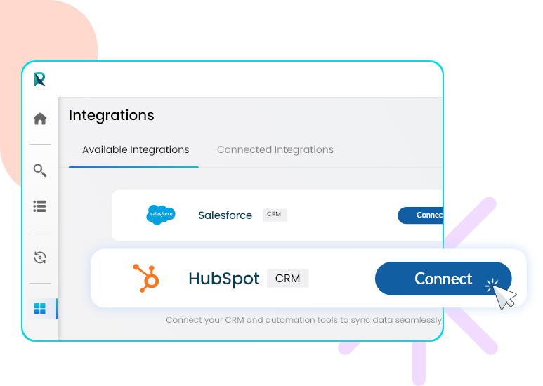 Access The Integrations Section In Reachstream