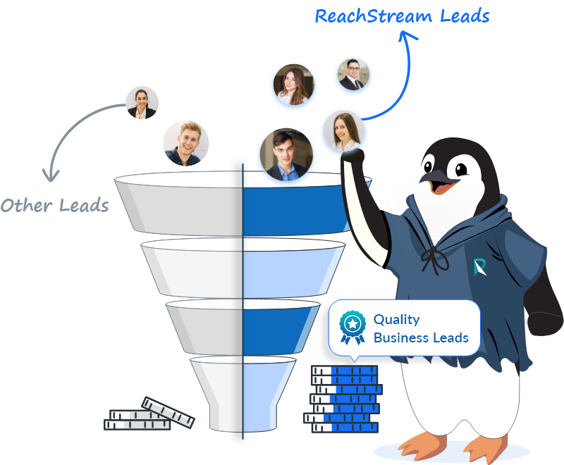 Reachstream Lead Generation Funnel For Quality Business Leads