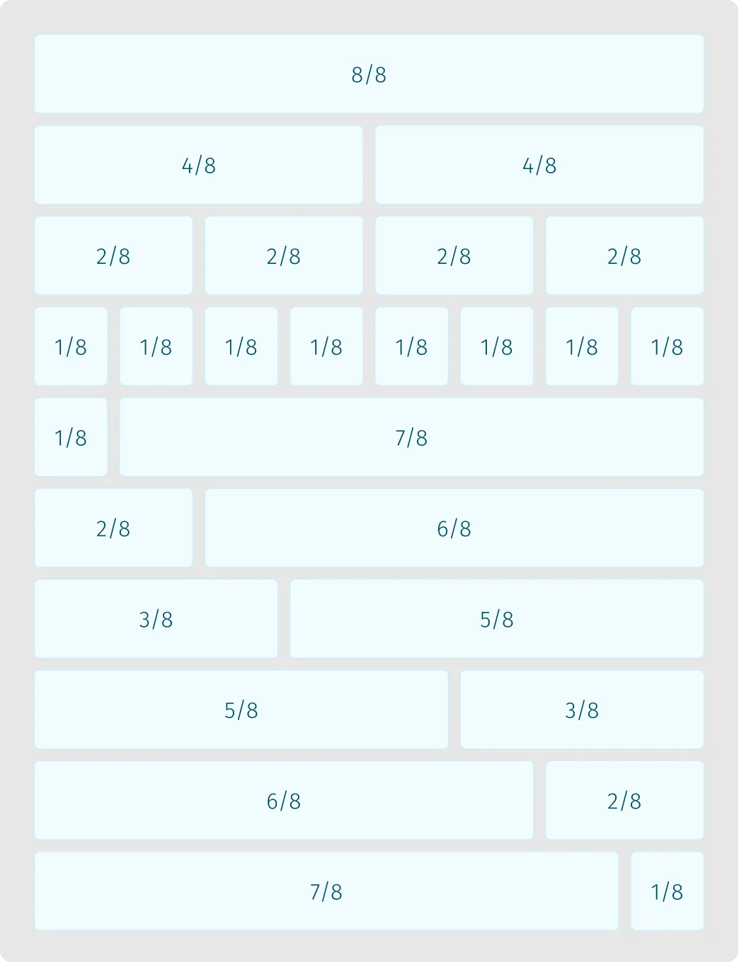8-Column Grid Diagram