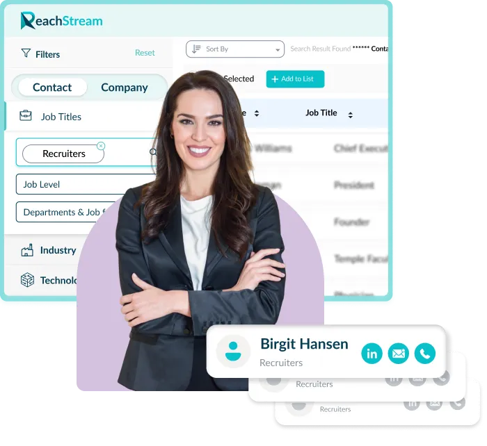 Get Verified Recruiters Email List From Reachstream