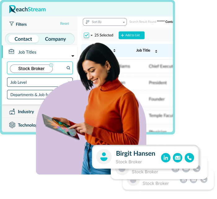 Get Verified Stock Brokers Email List From Reachstream