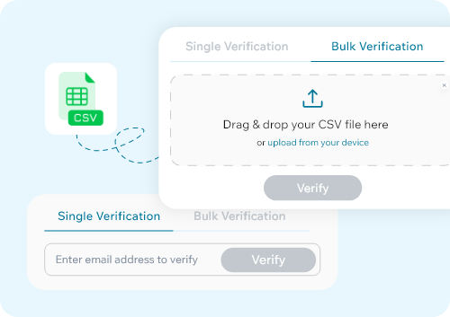Email Verifier Csv And Single Email Upload