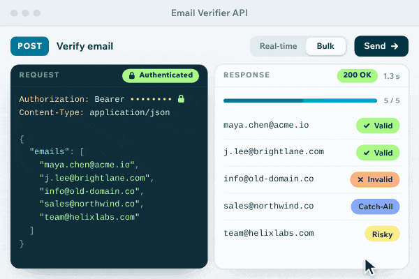 Email Verifier Api Interface
